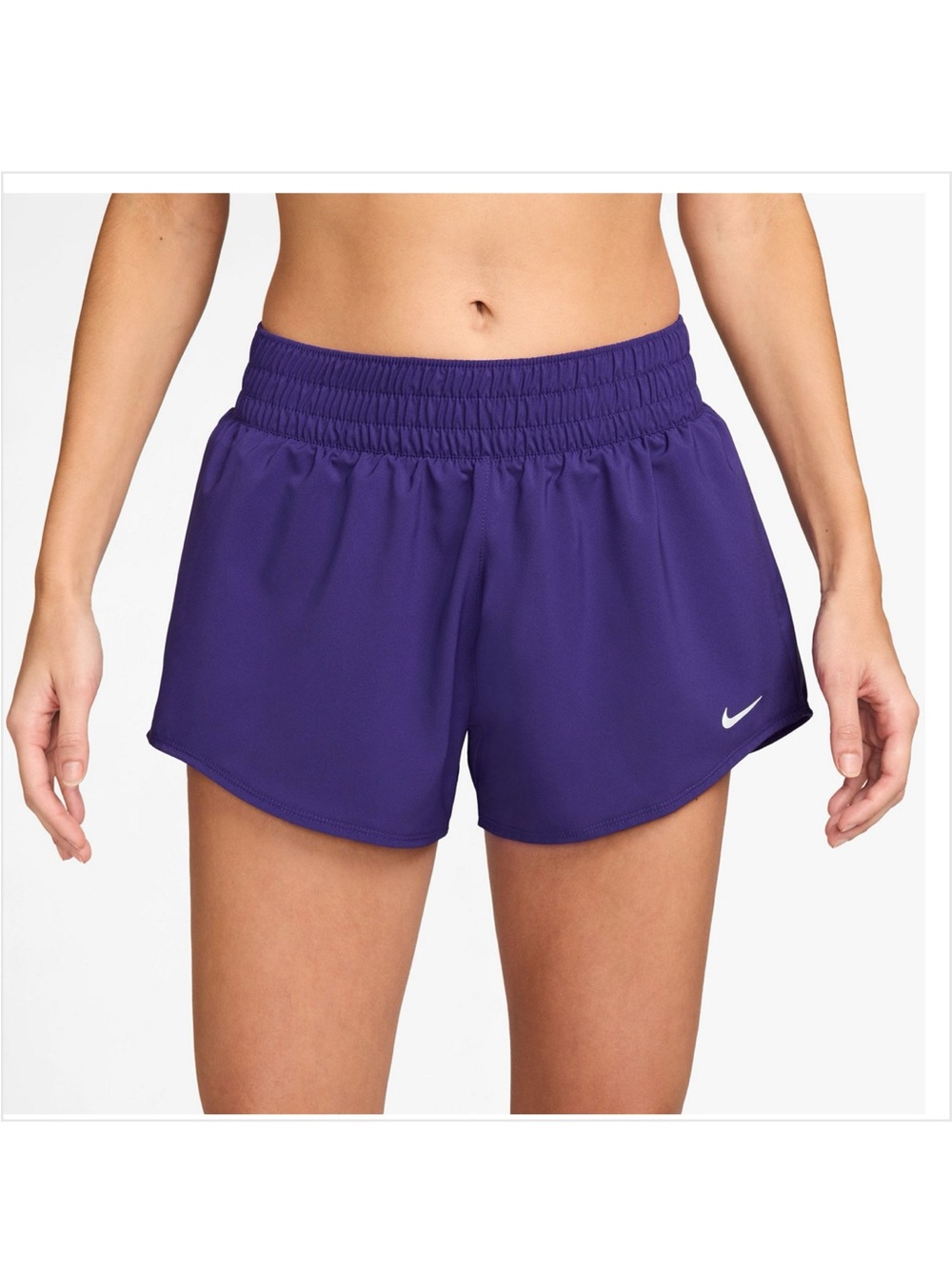 NWT Nike Women's One Dri-FIT Mid-Rise Shorts 3in rare teal sz L